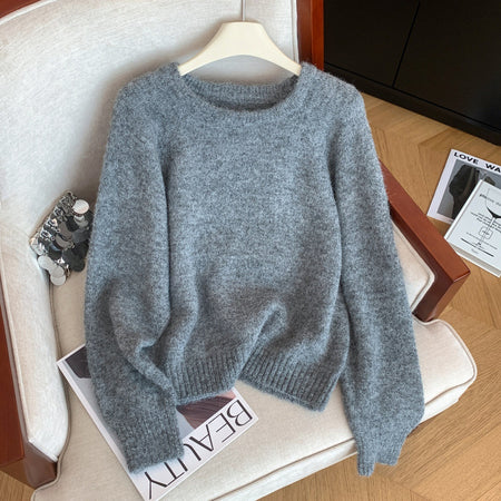 Alina Fur Sweater With Cape - flat-lay product shot, grey - Miss Mosa By Akanksha