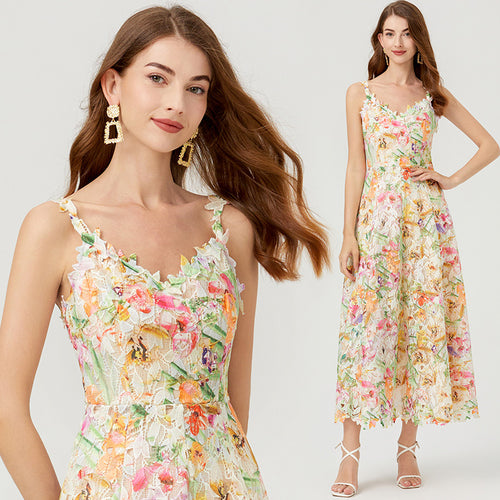 Alma Floral Cutout Maxi Dress