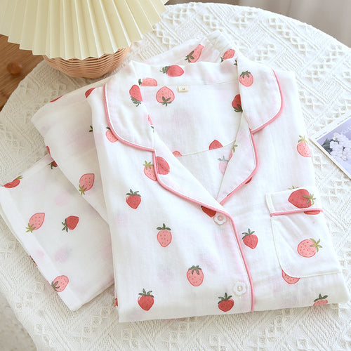 Alma Strawbery Cotton Nightsuit