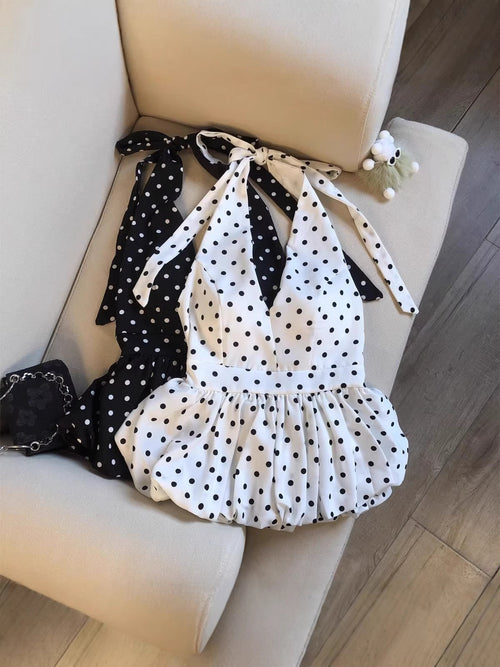 Amelia Halterneck Polka Top