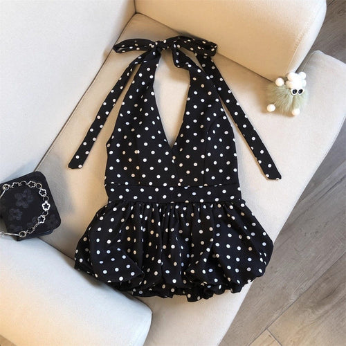 Amelia Halterneck Polka Top