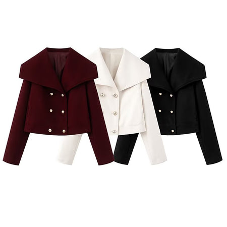 Amory Luxe Winter Crop Blazer - three colourways product shot, multicolour - Miss Mosa By Akanksha
