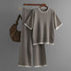 Anais Soft Knitted Coord Set - flat-lay shot, grey - Miss Mosa By Akanksha