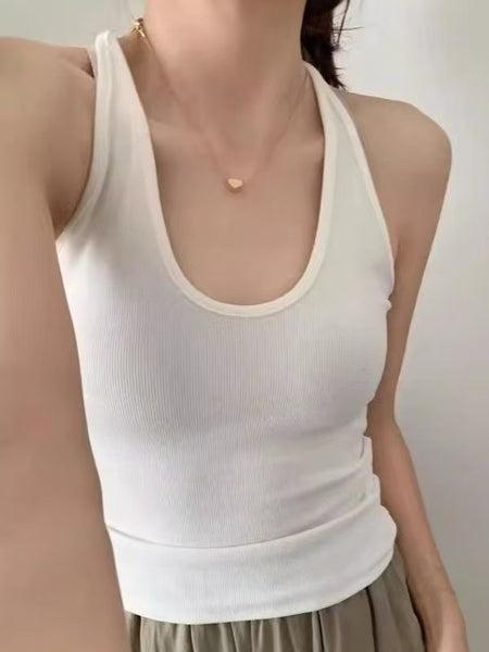 Anna Crop Padded Top - front shot, cream - Miss Mosa By Akanksha