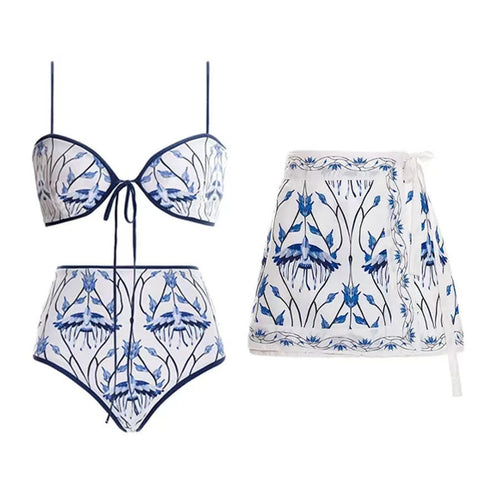 Anouk 2 Pcs Printed Swimsuit With Sarong