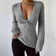 Antoine Soft Woolen Sweater - front shot on model, grey - Miss Mosa By Akanksha