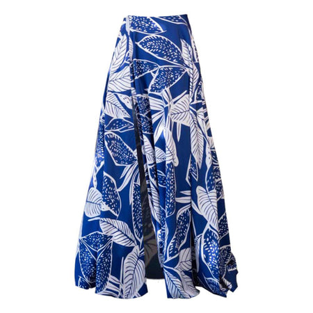 Arica Swimsuit With Skirt In Blue - flat-lay product shot of skirt - Miss Mosa By Akanksha
