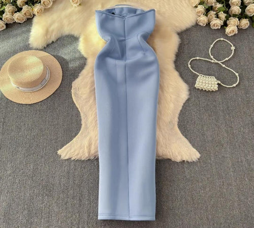 Arrow Statement Dress In Blue