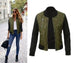 Athena Jacket - front shot on hanger, olive - Miss Mosa By Akanksha