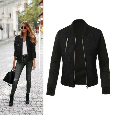 Athena Jacket - front shot on hanger, black - Miss Mosa By Akanksha