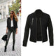 Athena Jacket - front shot on hanger, black - Miss Mosa By Akanksha