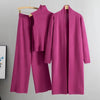 Aubrey Luxe Winter Coord Set with Cape In Pink - XS