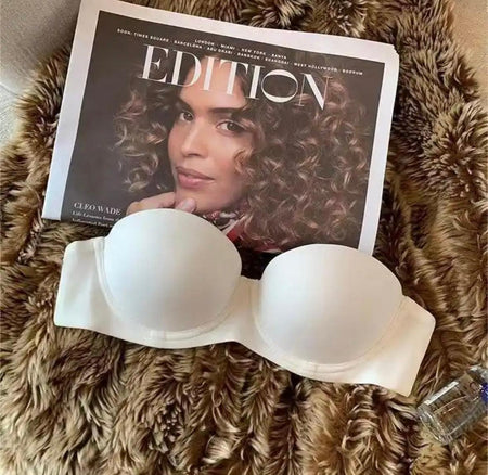 Austin Seamless Pushup Bralettes - styled flat-lay shot, white - Miss Mosa By Akanksha