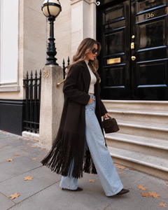 Millie Tassel Trench Coat
