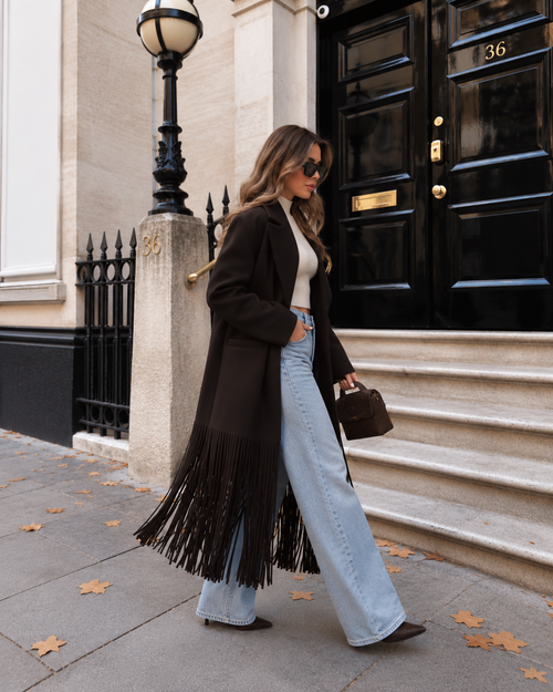 Millie Tassel Trench Coat