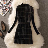 Rader Set of Top and Woolen Tweed Dress - Alamode By Akanksha