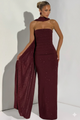 Marisa Shimmer Maxi Dress With Scarf