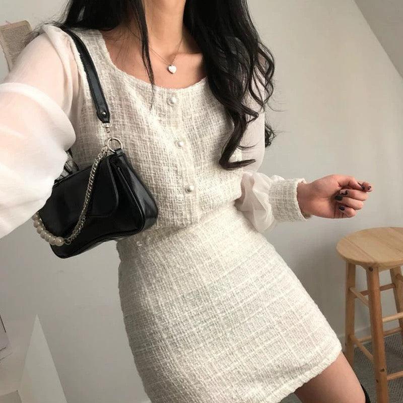Louisa Tweed 2 Pc Set - Alamode By Akanksha