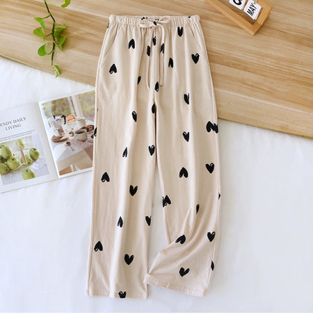 Beige - Cute Solia Heart Pyjamas