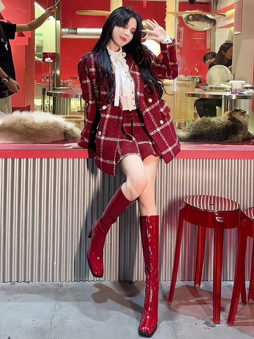 Camille Statement Luxe Tweed Coord Set