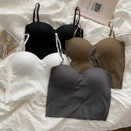 Rome Tank Tops with Inbuilt Bra In Black