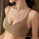 Bastos Seamless Bralettes - front shot on model, brown - Miss Mosa By Akanksha