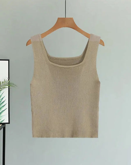 Bazooka Summer Coord Set of 3 - hanging product shot, beige - Miss Mosa By Akanksha