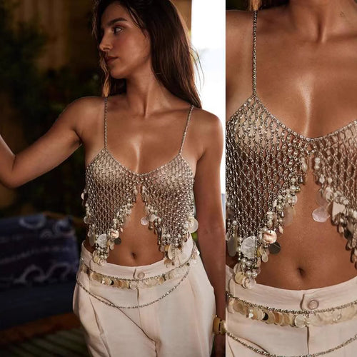 Bee Rhinestone Bralette Top