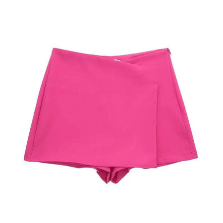 Benoite Skorts - flat-lay product shot, pink - Miss Mosa By Akanksha