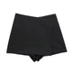 Benoite Skorts - flat-lay product shot, black - Miss Mosa By Akanksha