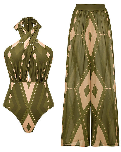 Berlin Printed Swimsuit With Pant