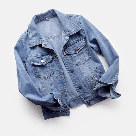 Bernard Classic Denim Jacket - flat-lay product shot, light blue - Miss Mosa By Akanksha
