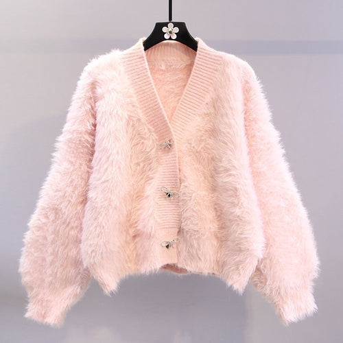 Bian Bow Oversized Cardigan