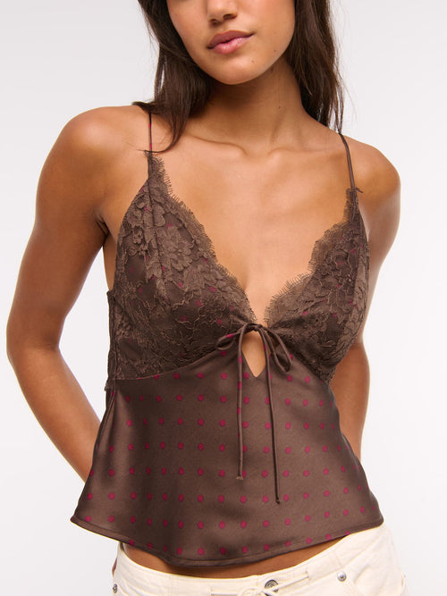 Birdie Lace Polka Top