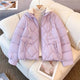 Brett Warm Parka Jacket - flat-lay shot of jacket, lilac - Miss Mosa By Akanksha
