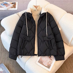Brett Warm Parka Jacket - flat-lay shot of jacket, black - Miss Mosa By Akanksha