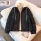Brett Warm Parka Jacket - flat-lay shot of jacket, black - Miss Mosa By Akanksha