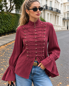 Peggy Buttoned Summer Top