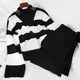 Naomi Striped Woolen Coord Set - Alamode By Akanksha