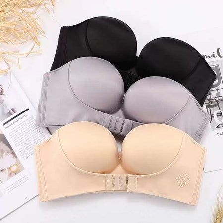 Beige - Luke Strapless Seamless Bralettes - Wardrobe Essentials