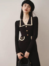 Huller Woolen Bodycon Dress - Alamode By Akanksha