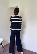 Matsel Ribbed Summer Co-ord Set - Alamode By Akanksha