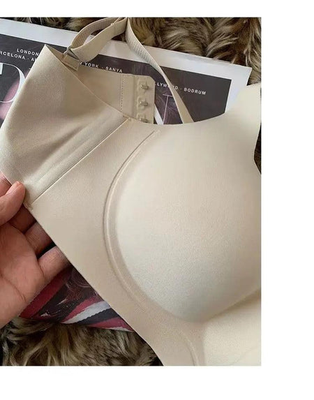 Calor Seamless Bralettes - close-up of bra cup, nude - Miss Mosa By Akanksha