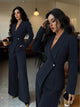 Cara Luxe Coord Set - styled shot, navy - Miss Mosa By Akanksha