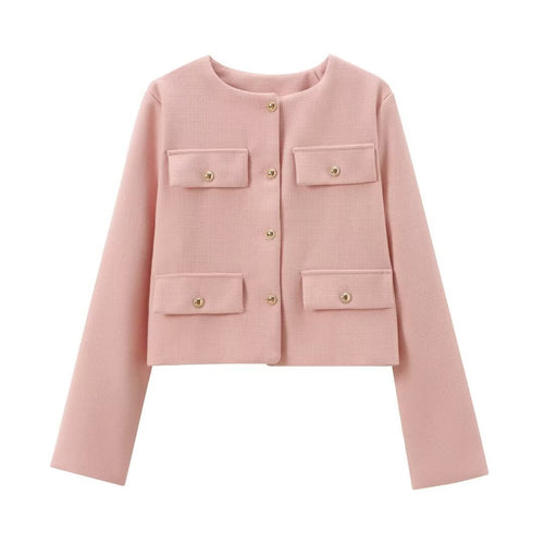 Carol Statement Woolen Tweed Coat