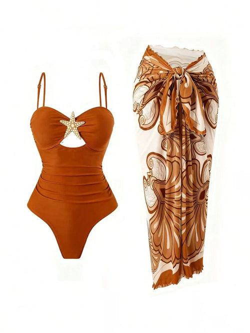 Catania 1 Pc Swimsuit With Sarong