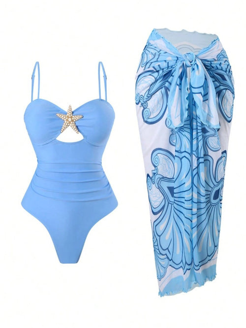 Catania 1 Pc Swimsuit With Sarong