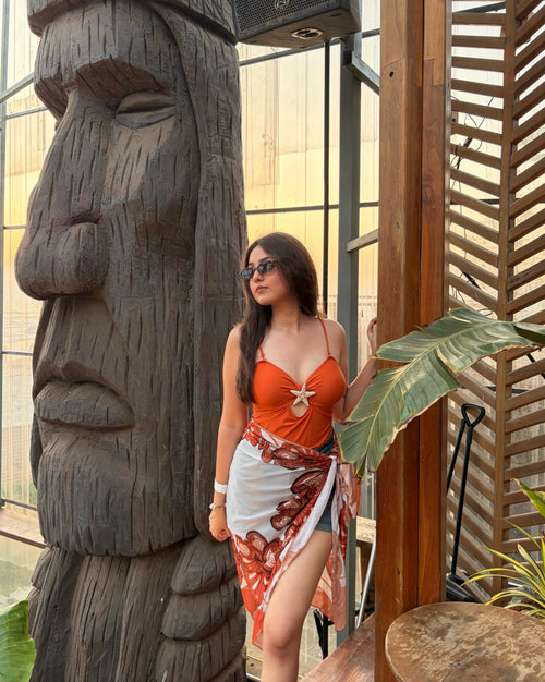 Catania 1 Pc Swimsuit With Sarong