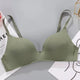 Celine Seamless Bralettes - front shot on hanger, green - Miss Mosa By Akanksha