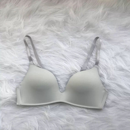 Celine Seamless Bralettes - flat-lay product shot, grey - Miss Mosa By Akanksha